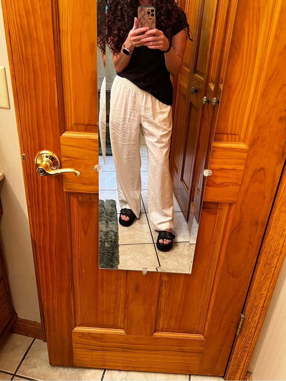 Old Navy white linen pants S